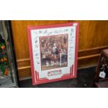 Manchester United Interest - Signed Print 'The Triple Win' No.