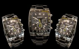 Sekonda - Men's Quartz Silver Tone Steel Chronograph Wrist Watch.