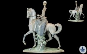 Lladro - Superb Quality and Impressive Hand Painted Porcelain Figure of Huge Proportions ' Female