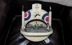 RAF 90th Anniversary Dawn Patrol Wall Clock, made by Bradford Editions. A/f.