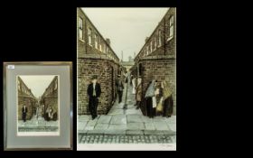 Tom Dodson 1910 - 1991 Artist Signed Ltd and Numbered Colour Print - Titled ' Back Street Bookie '
