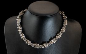 Very Heavy and Unusual Chunky Necklace of Very Lovely Design, Lovely Designer Piece.