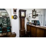 18th Century Oak Cased 30 Hour Long Case Clock, with 13" brass dial marked Winstanley, Walton.