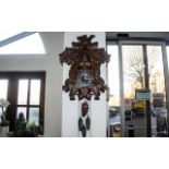 A Large Kaiser Musical Cuckoo Clock of typical design and form. Overall height 44 inches.