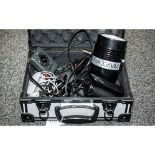 Box of Camera Accessories, Includes a Portaflash 336VM Standard,