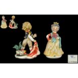 W. Goebel - Early Pair of Hand Painted Figures ( 2 ) Comprises 1/ Figure of a Young Matador with