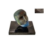 Bertil Vallien Born 1938 - Sweden Art Glass Head Sculpture ( Ltd Edition ) For Kosta Boda - Titled