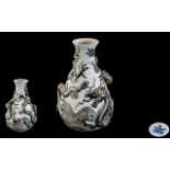 Lladro - Superb Quality Hand Decorated Porcelain Dragons Bud Vase. SKU - 01007056.