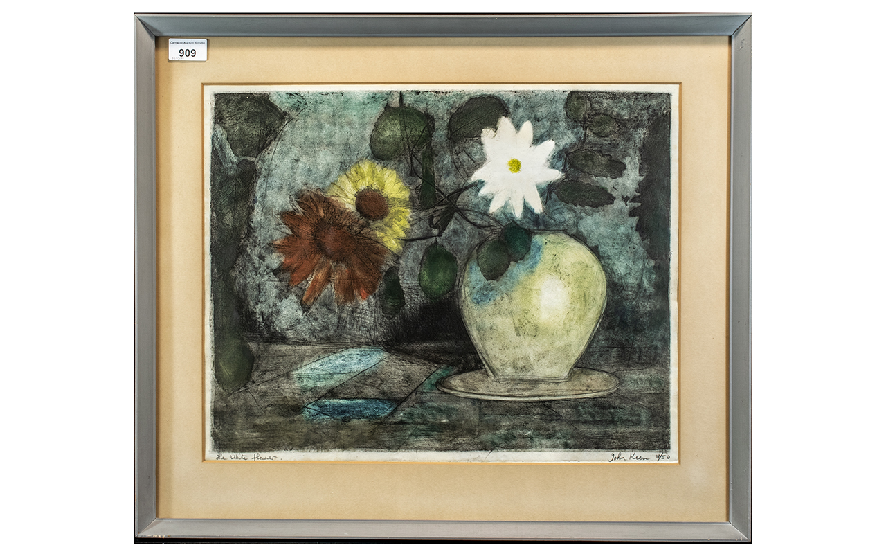 John Keen - British Artist 1924 - 2019 Artist Pencil Signed Ltd and Numbered Edition Coloured