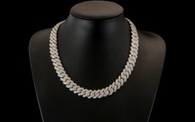 Large and Impressive Designer Necklace ( Statement Piece ) Top Quality Necklace by Famous Designer,