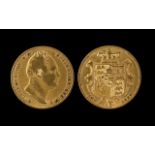 William IIII 22ct Gold Full Sovereign - Date 1837.