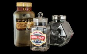 Advertising Interest. Collection of Mid Century Glass Sweet Jars.