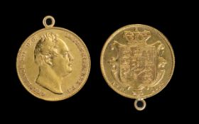 William IIII - Shield Back 22ct Gold Ful