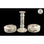Poole Pottery Candle Stick, Stamps to Ba