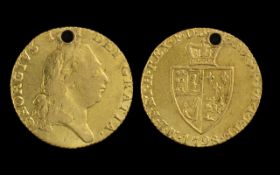George III 22ct Gold - Half Guinea - Dat