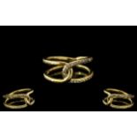 18ct Gold - High Fashion Diamond Set Dre