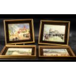 Four Coalport Framed Pictures 'Views of