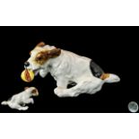 Royal Doulton Hand Painted Porcelain Dog