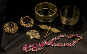 Vintage Gold Plated Items.