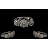 Chimento - Italian Fashion Jewellery Signed 18ct White Gold - Attractive and Nice Quality Diamond