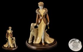 Royal Worcester Ltd and Numbered Edition Hand Painted Porcelain Figure, Made Exclusively For The