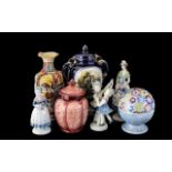 Small Collection of Mixed Pottery & Porcelain,