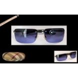 Burberry - Signed Vintage Ladies Sunglasses with Original Burberry Case,