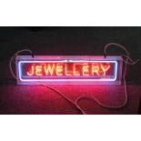 Vintage Neon Jewellery Shop Sign / Display.