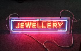 Vintage Neon Jewellery Shop Sign / Display.