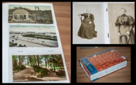 Postcard Album Containing Approx 300 Cards, various subjects to include portraits, topographical,