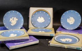 Collection of Seven American Independence Wedgwood Plates, in boxes with paperwork.