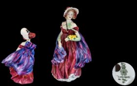 Royal Doulton Hand Painted Early Figure ' Lady April ' HN1958. Designer L. Harradine.