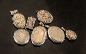 Large Collection of Silver Lockets.