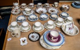 Quantity of Porcelain, including a collection of 'Burmah' porcelain of five cups and saucers,