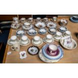 Quantity of Porcelain, including a collection of 'Burmah' porcelain of five cups and saucers,