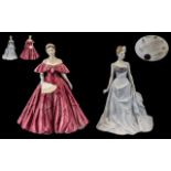 Two Royal Worcester Figurines comprising 'Isabelle' Figurine of the Year 1998, and Queen Elizabeth,