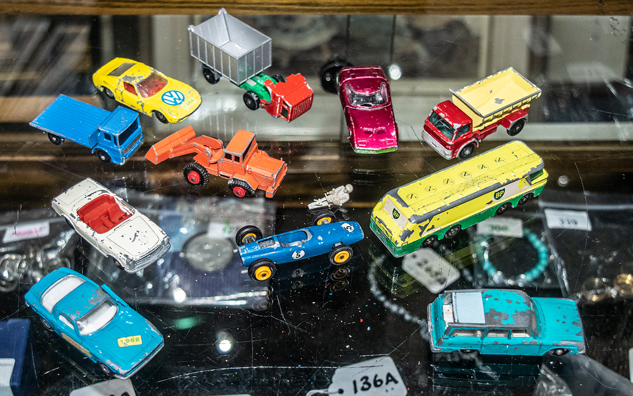 Collection of Loose Matchbox Cars From the 1960's. All In Very Used Condition - A/F. Includes BP,
