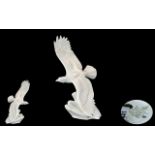 Royal Doulton Handmade and Large Porcelain Bird Figure - Images of Nature ' Eagle In Flight ' -
