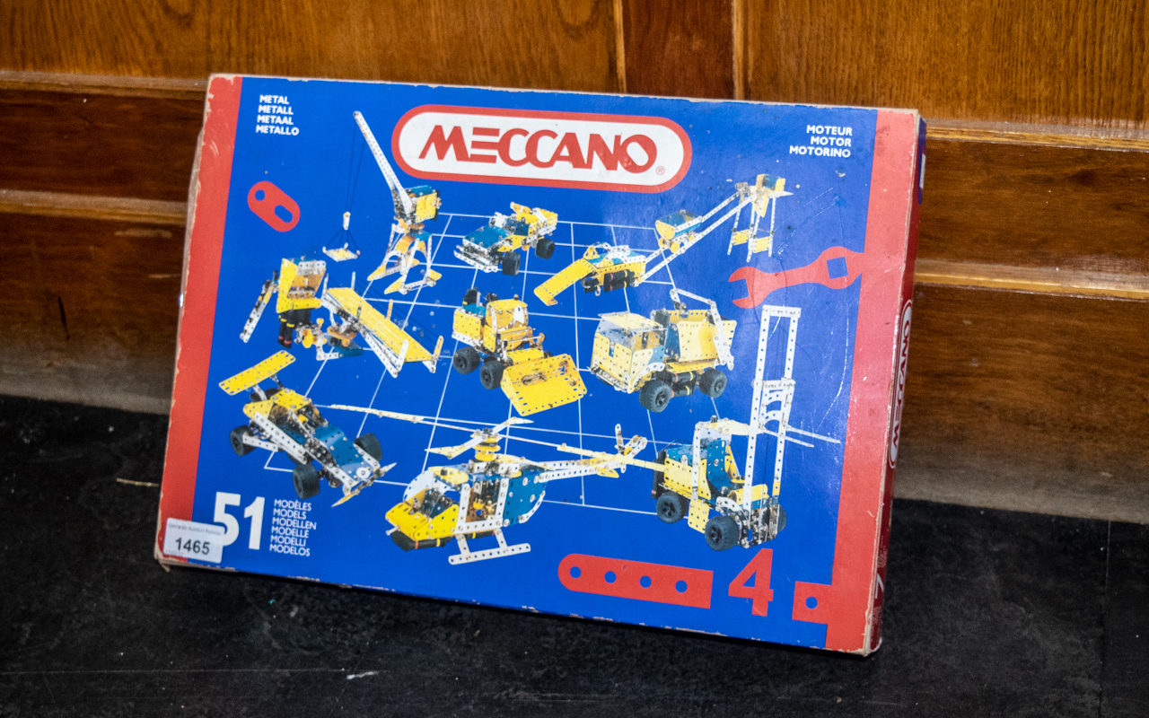 Meccano Set 03040, 51 models, in original box appears unopened, but box a bit worn.