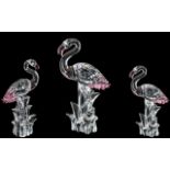 Swarovski Figure of a Flamingo, measures 6.5" high. Excellent condition.