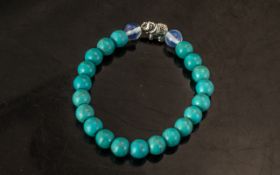 Mid Century Turquoise Bracelet.