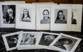 A Collection of 25 Portraits Studies from Sparkhill and District Camera Club. All titled to reverse.