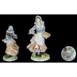 Royal Worcester Ltd and Numbered Edition ' Old Country Ways ' Hand Painted Bone China Figure '