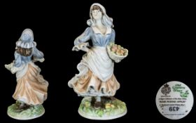 Royal Worcester Ltd and Numbered Edition ' Old Country Ways ' Hand Painted Bone China Figure '