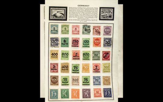 Stamps Interest Germany + some states on album leaves, - Image 3 of 3