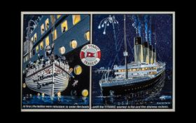 A Later Signed Titanic Card signed by a survivor Eliza Gladys Dean (2 February 1912 - 31 May 2009),