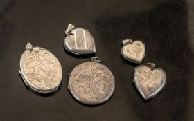 Collection of Silver Lockets.
