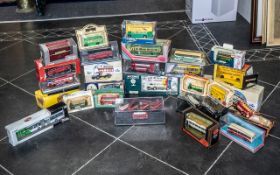 Collection of Die Cast Models, including Corgi Guinness Coach 33804, Corgi Thornycroft Bus 96994,