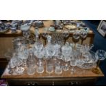 Large Quantity of Glassware, to include decanter, jugs, lidded pot,