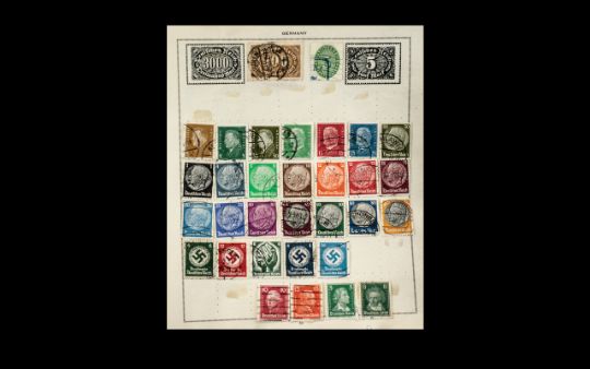 Stamps Interest Germany + some states on album leaves,